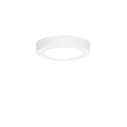 QAZQA Spot encastrable ou en saillie blanc 14 cm avec LED 3 niveaux dim to warm - Trans