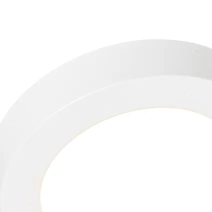 QAZQA Spot encastrable ou en saillie blanc 14 cm avec LED 3 niveaux dim to warm - Trans 2