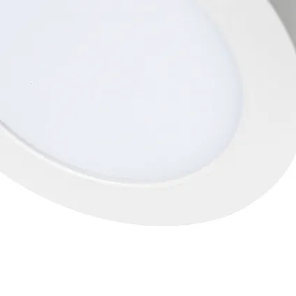 QAZQA Spot encastrable ou en saillie blanc 14 cm avec LED 3 niveaux dim to warm - Trans 3