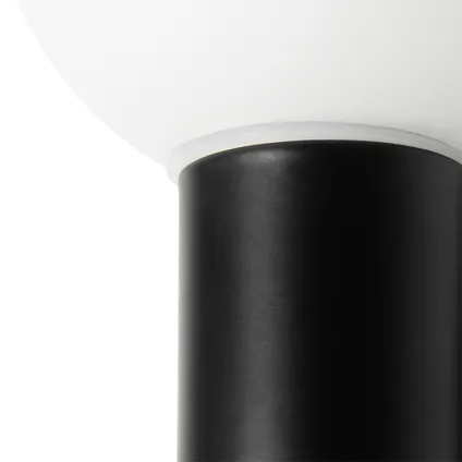 QAZQA Moderne wandlamp zwart IP44 - Cederic Up 3