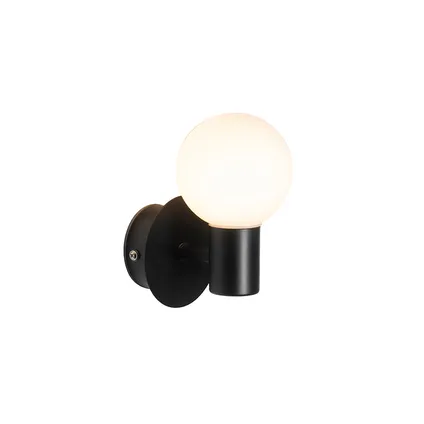 QAZQA Moderne wandlamp zwart IP44 - Cederic Up 7