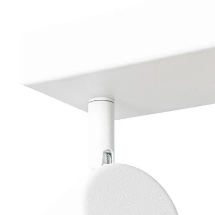 QAZQA Moderne plafondlamp wit 3-lichts verstelbaar rechthoekig - Jeana 6