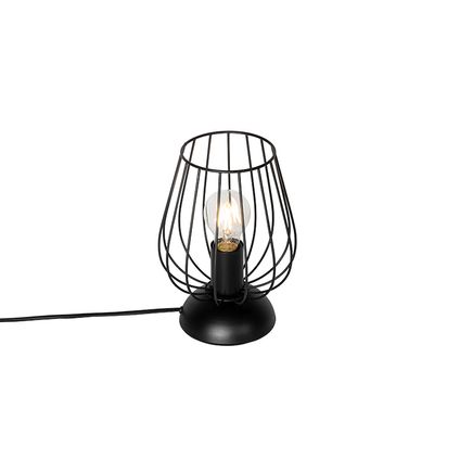 QAZQA Moderne tafellamp zwart - Palica
