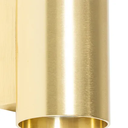 QAZQA Moderne wandlamp goud rond 2-lichts - Sandy 5