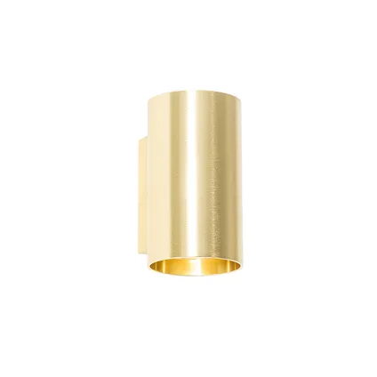 QAZQA Moderne wandlamp goud rond 2-lichts - Sandy 7