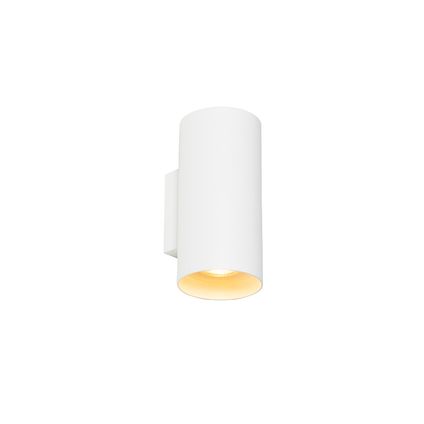 QAZQA Design wandlamp wit rond - Sab