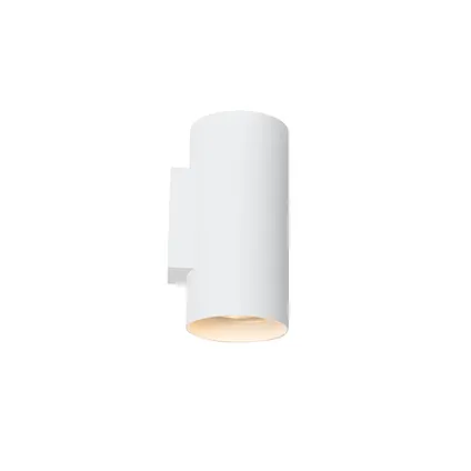 QAZQA Design wandlamp wit rond - Sab 6