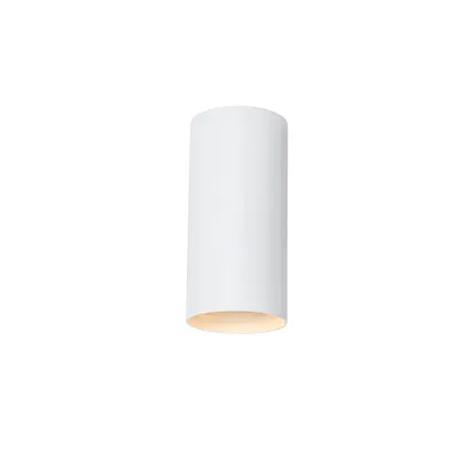 QAZQA Design wandlamp wit rond - Sab 7
