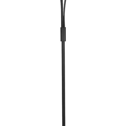 QAZQA Moderne vloerlamp zwart met goud 5-lichts - Athens Wire 5