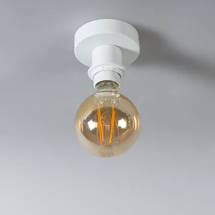 QAZQA Plafondlamp wit - Combi 7