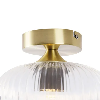 QAZQA Art Deco plafondlamp messing - Karel 3