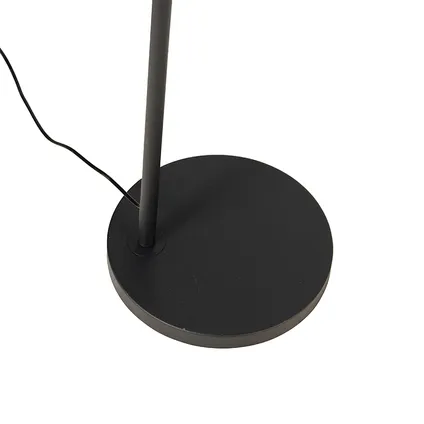 QAZQA Lampe à arc moderne noire avec or - Arc Basic 3