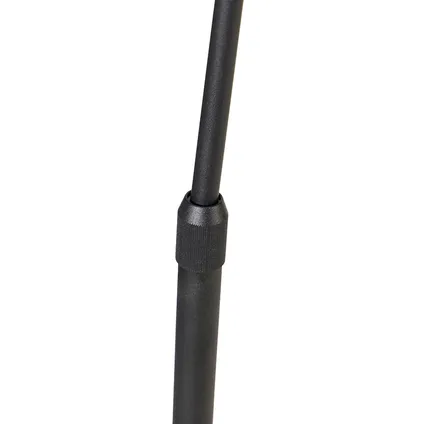 QAZQA Lampe à arc moderne noire avec or - Arc Basic 7