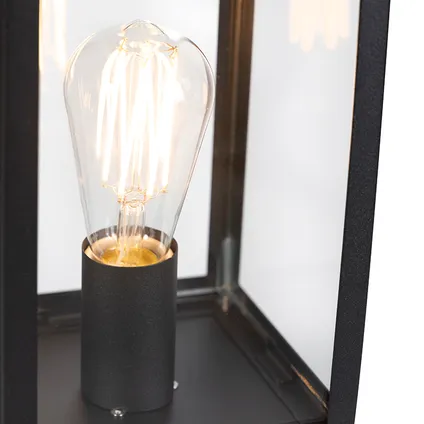QAZQA Moderne buitenlamp zwart met glas 100,5 cm - Rotterdam 7