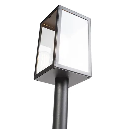 QAZQA Lampe d'extérieur moderne noire avec verre 100,5 cm - Rotterdam 9