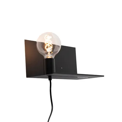 QAZQA Moderne wandlamp zwart verstelbaar - Muro 7