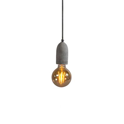 QAZQA Lampe à suspension industrielle béton - Cava 1