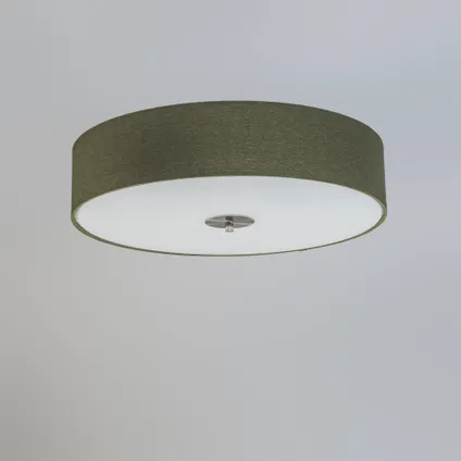 QAZQA Landelijke plafondlamp groen 50 cm - Drum Jute 6