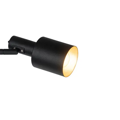 QAZQA Moderne vloerlamp zwart 2-lichts - Stijn 3