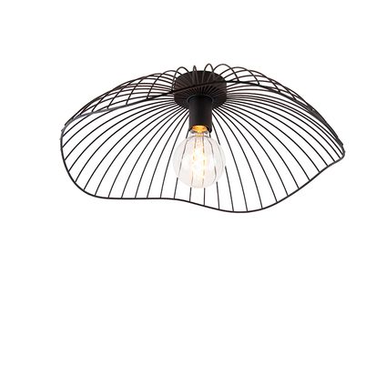 QAZQA Design plafondlamp zwart 50 cm - Pua