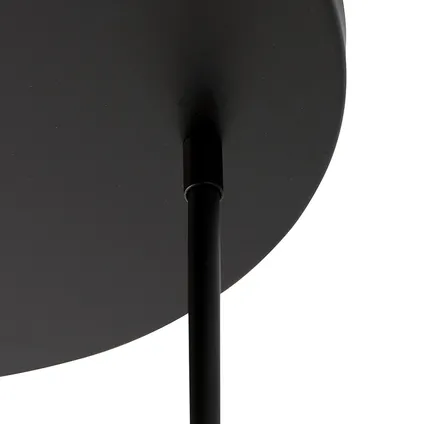 QAZQA Moderne plafondlamp zwart 3-lichts - Facil 6