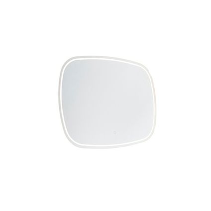 QAZQA Miroir de salle de bain moderne 60x80 cm avec LED avec variateur tactile IP44 - Miral
