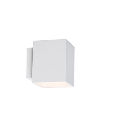 QAZQA Moderne wandlamp vierkant wit - Sola