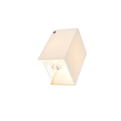 QAZQA Landelijke wandlamp beige - Vete 8