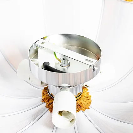 QAZQA Design plafondlamp goud zijden 52 cm 3-lichts - Plu 10