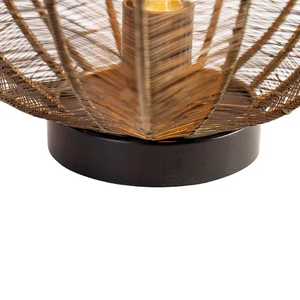 QAZQA Industriële tafellamp brons met zwart - Dong 10