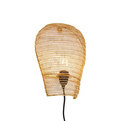 QAZQA Oosterse wandlamp goud 35 cm - Nidum