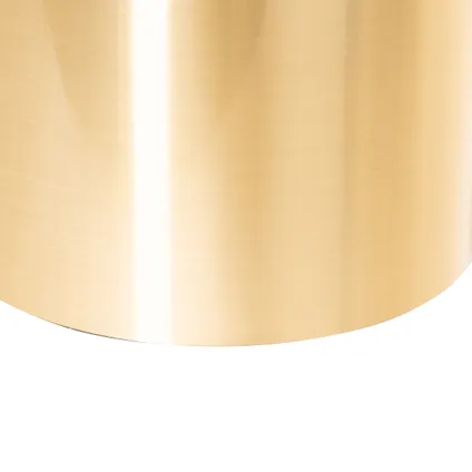 QAZQA Moderne vloerlamp zwart met goud - Lofty 3