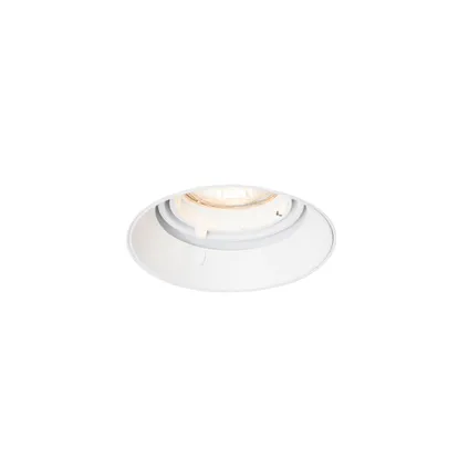 QAZQA Spot encastrable moderne blanc GU10 rond sans bordure - Oneon 6