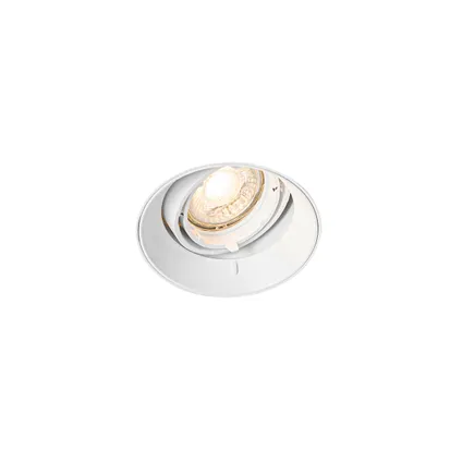 QAZQA Spot encastrable moderne blanc GU10 rond sans bordure - Oneon 9