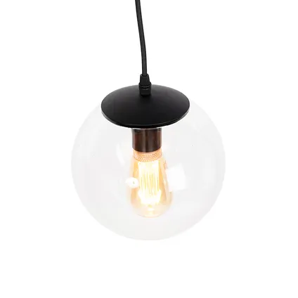 QAZQA Moderne hanglamp transparant 20 cm - Pallon 8