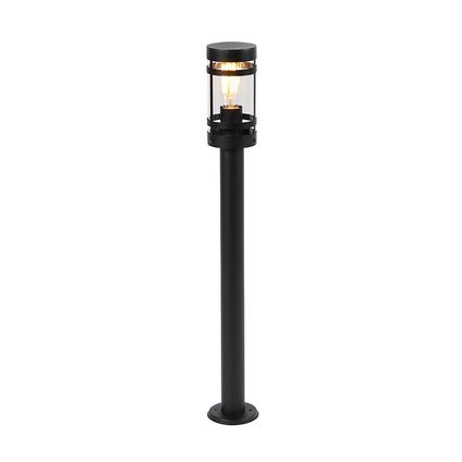 QAZQA Lampe d'extérieur moderne noire 80 cm IP44 - Gleam