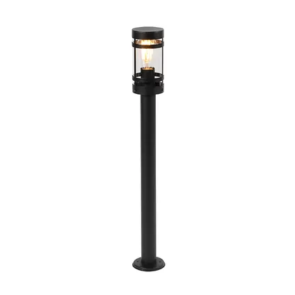 QAZQA Lampe d'extérieur moderne noire 80 cm IP44 - Gleam 2