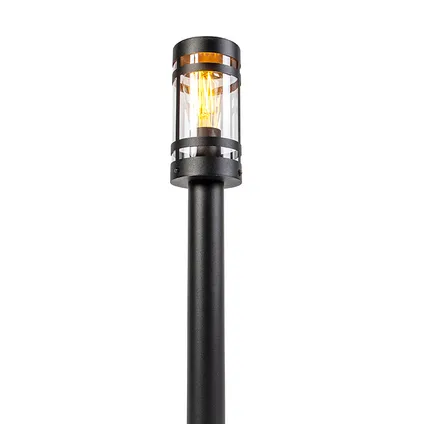 QAZQA Moderne buitenlamp zwart 80 cm IP44 - Gleam 8