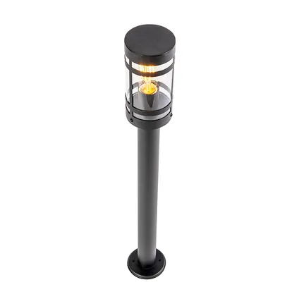 QAZQA Lampe d'extérieur moderne noire 80 cm IP44 - Gleam 9