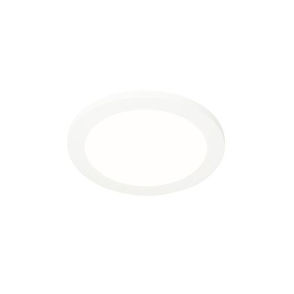 QAZQA Plafonnier blanc 22,5 cm avec LED dimmable en 3 étapes IP44 - Steve
