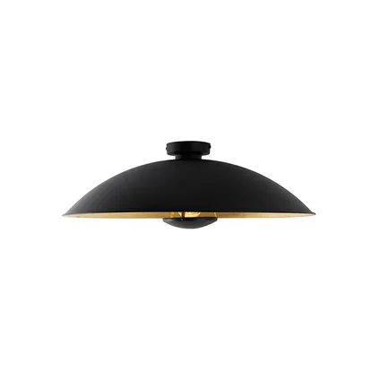 QAZQA Vintage plafondlamp zwart met goud 60 cm - Emilienne Novo 8