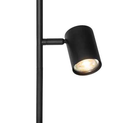QAZQA Moderne vloerlamp zwart 3-lichts - Jeana 5