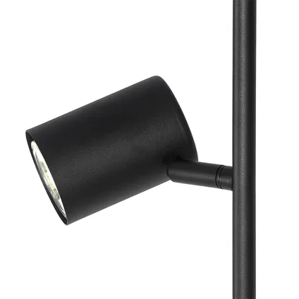 QAZQA Moderne vloerlamp zwart 3-lichts - Jeana 6