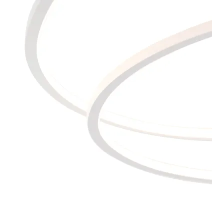 QAZQA Plafondlamp wit 78 cm incl. LED 3 staps dimbaar - Rowin 3