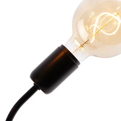 QAZQA Design tafellamp zwart 3-lichts - Wimme 3