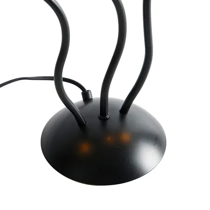 QAZQA Design tafellamp zwart 3-lichts - Wimme 5