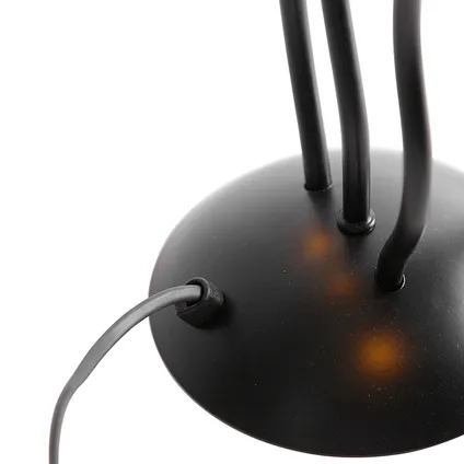QAZQA Design tafellamp zwart 3-lichts - Wimme 6