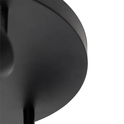 QAZQA Moderne plafondlamp zwart verstelbaar rond 3-lichts - Java 5