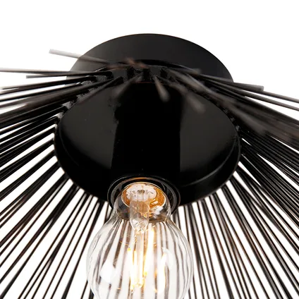 QAZQA Art Deco plafondlamp zwart - Broom 7