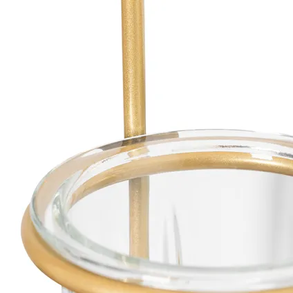 QAZQA Applique Art Déco or avec verre blanc - Isabella 6